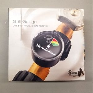 BROOKSTONE 1-Step Propane Gas Monitor Gauge for BBQs & Grills (MADE IN ITALY)